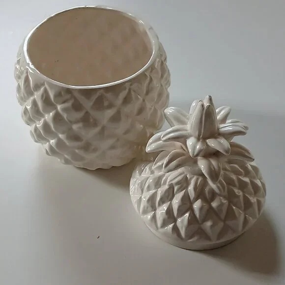 Pineapple ceramic container - Picture 2 of 4